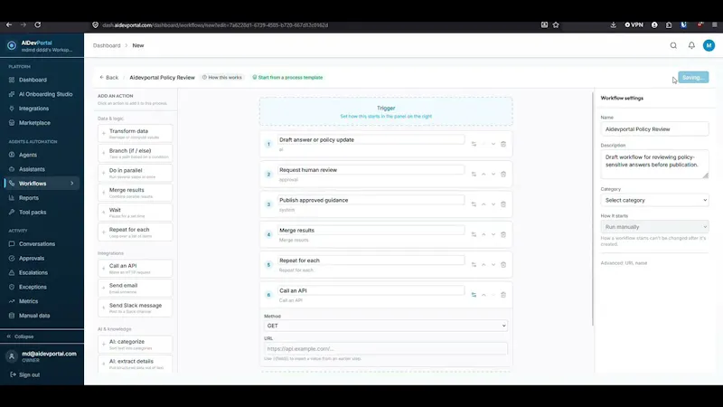 AIDevPortal screenshot 1 (video preview)