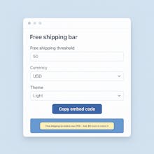 FreeShipBar gallery image