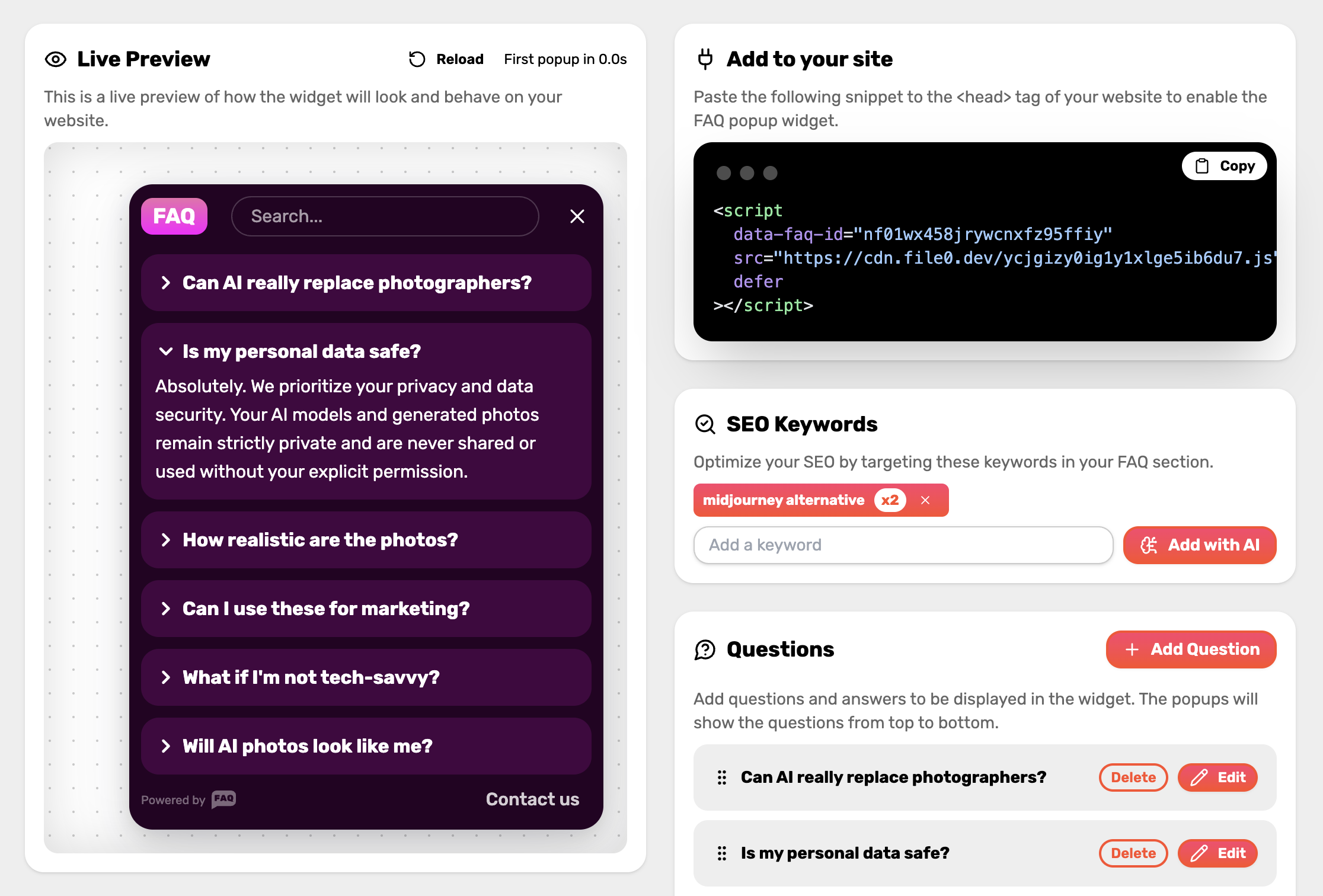 FAQWIDGET media 4