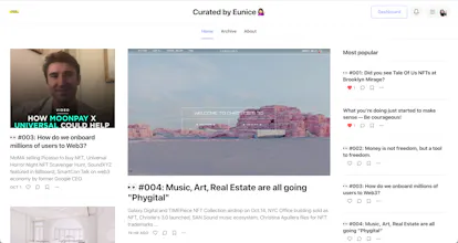 Curated by Eunice | Web3 Newsletter gallery image