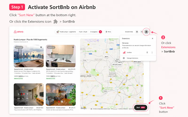 SortBnb screenshot 3