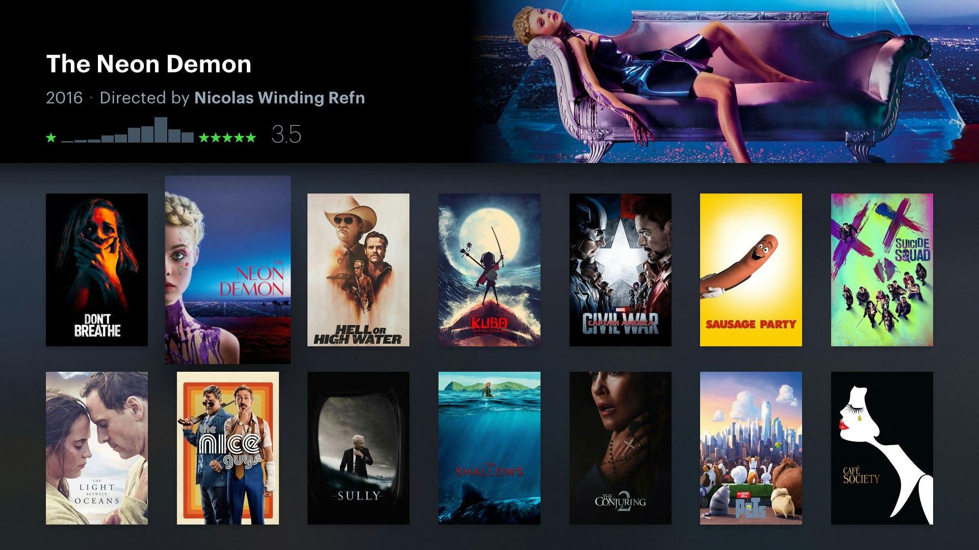 Letterboxd for Apple TV gallery image