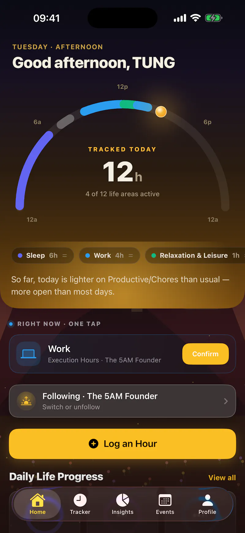 Weftly - Life Tracker IOS APP screenshot 1