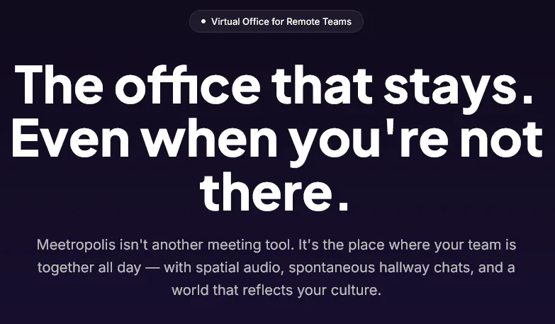 Meetropolis - Virtual Office gallery image