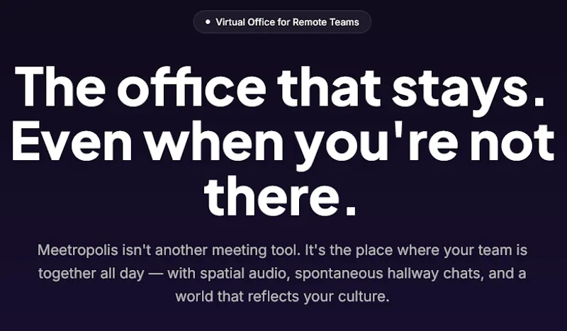 Meetropolis - Virtual Office screenshot 5