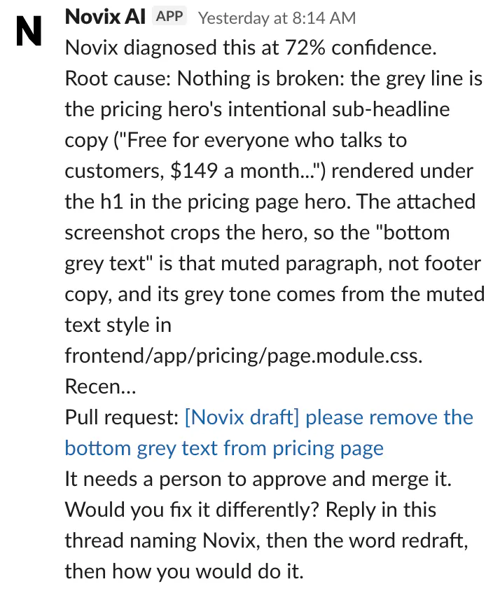 Novix AI Test Launch Product Hunt gallery image