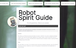 Robot Spirit Guide media 1