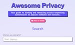 Awesome Privacy | Let's Escape Big Tech image