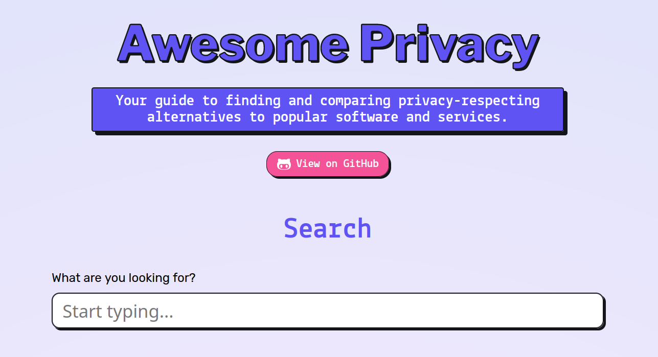 Geweldige privacy |Laten we aan Big Tech ontsnappen media 1