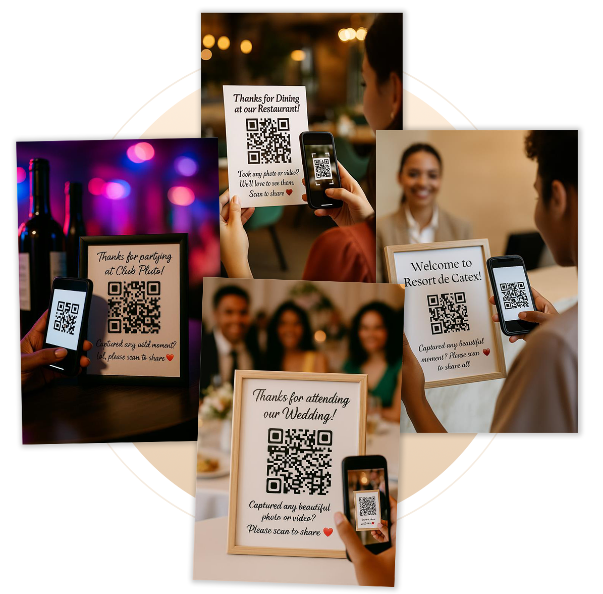 메모 그램 - QR 코드를 사용하여 이벤트에서 찍은 사진 및 비디오를 수집하십시오. 미디어 4