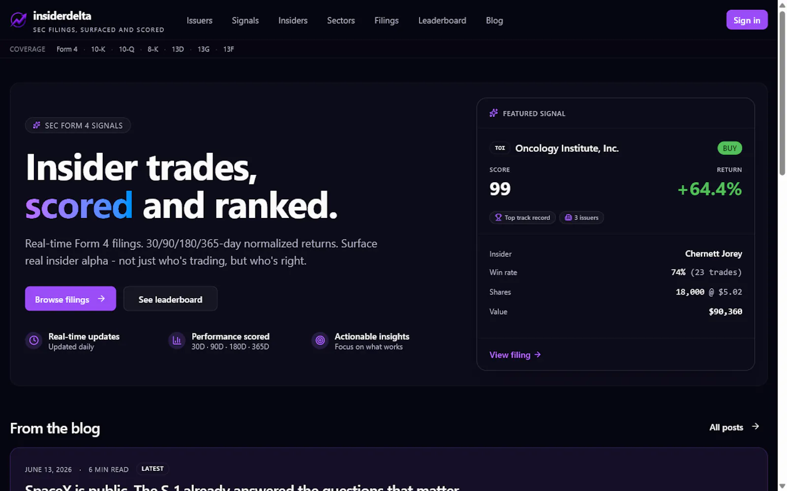 InsiderDelta screenshot 3