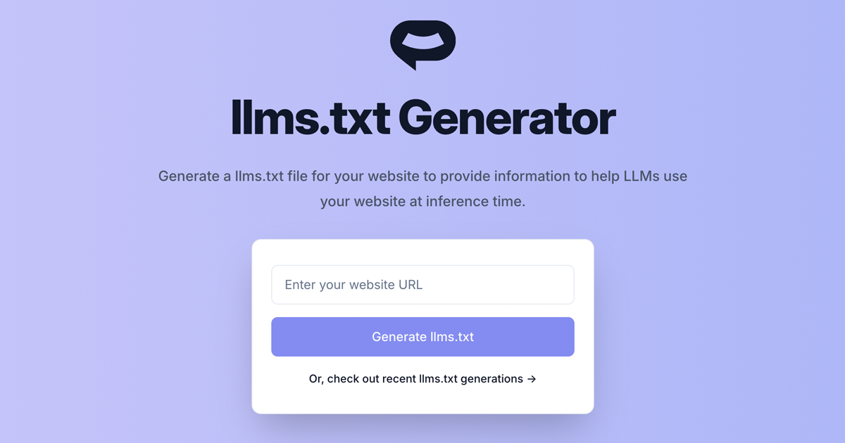 startuptile Llms.txt Generator-Get your site AI ready with a llms.txt