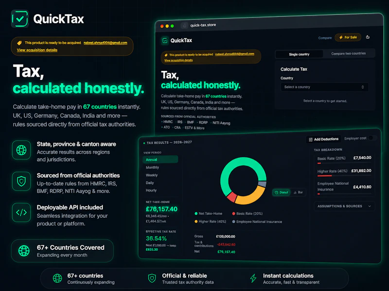 QuickTax screenshot 1