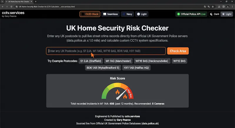 UK CCTV Risk Checker screenshot 1
