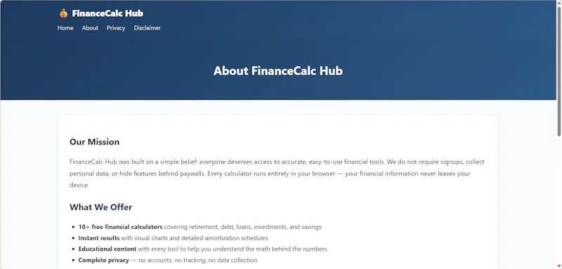 FinanceCalc Hub screenshot 7