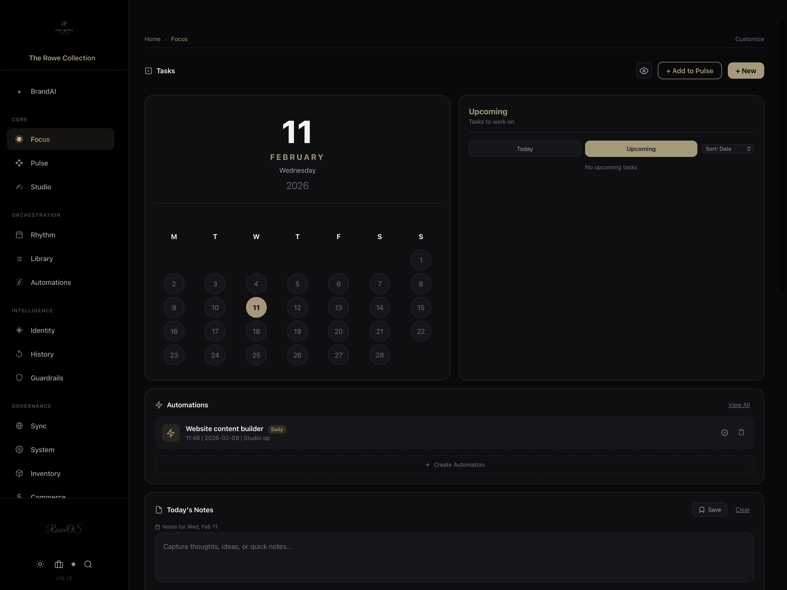 RoweOS gallery image