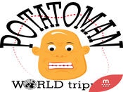 Potatoman world trippin' stickers/emoji for iMessage