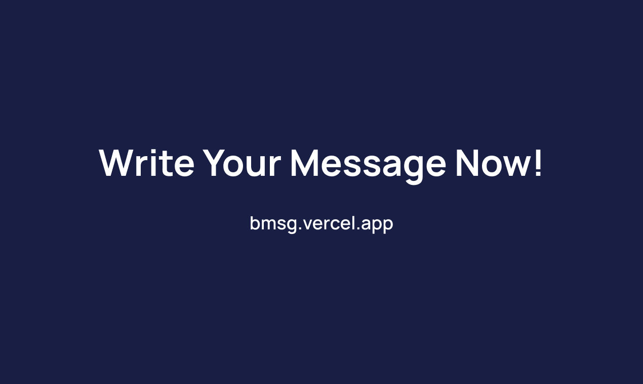 BMSG — Send self-destructing messages gallery image