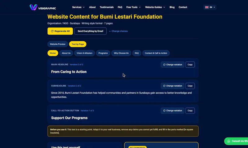 Company Profile Generator for Free screenshot 3