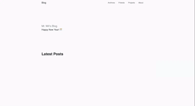 Hexo Theme Cupertino screenshot 1 (video preview)