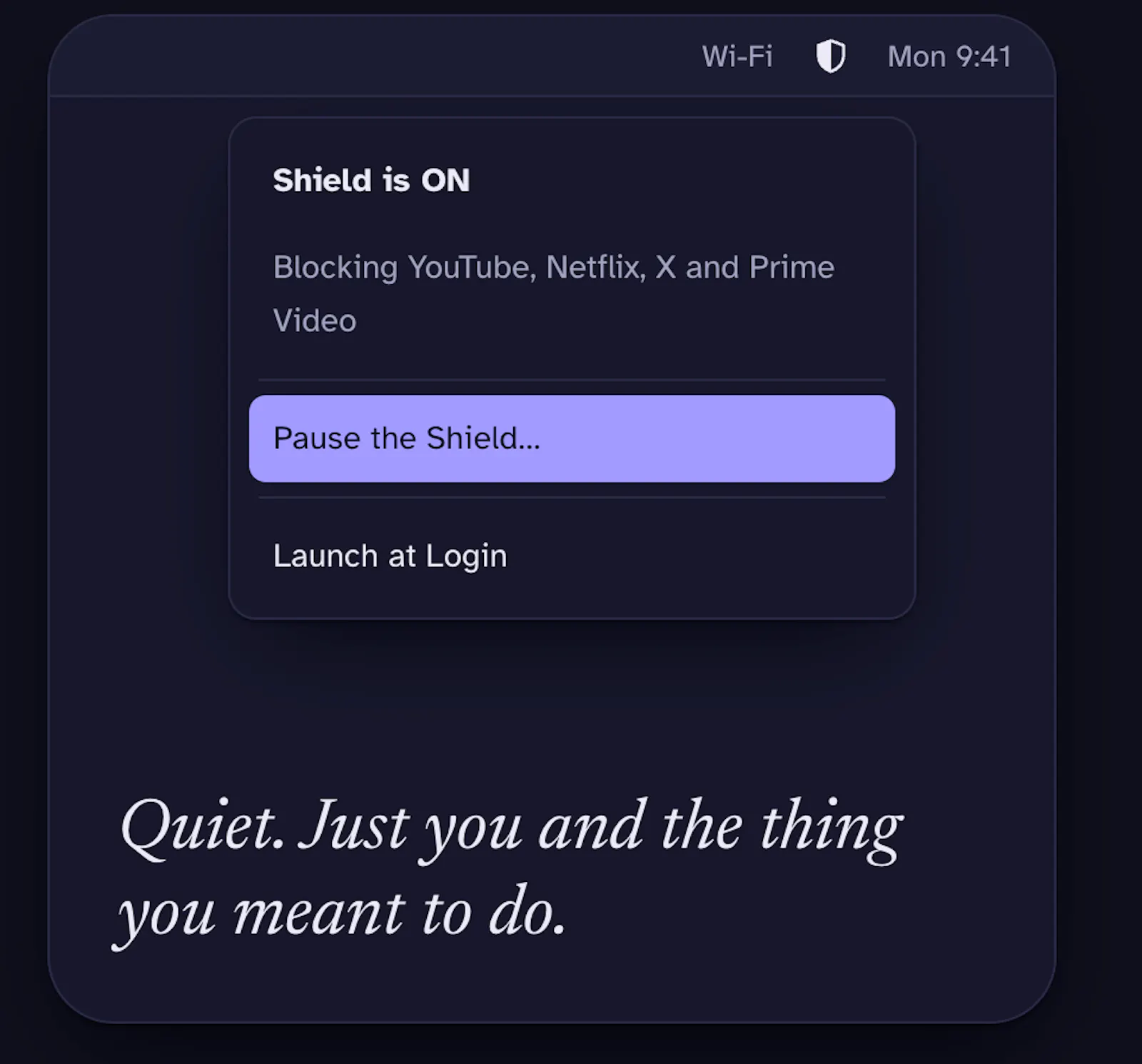 Focus Shield screenshot 1