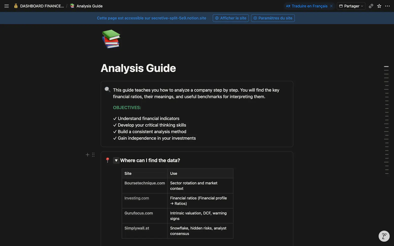 Investment Dashboard screenshot 3