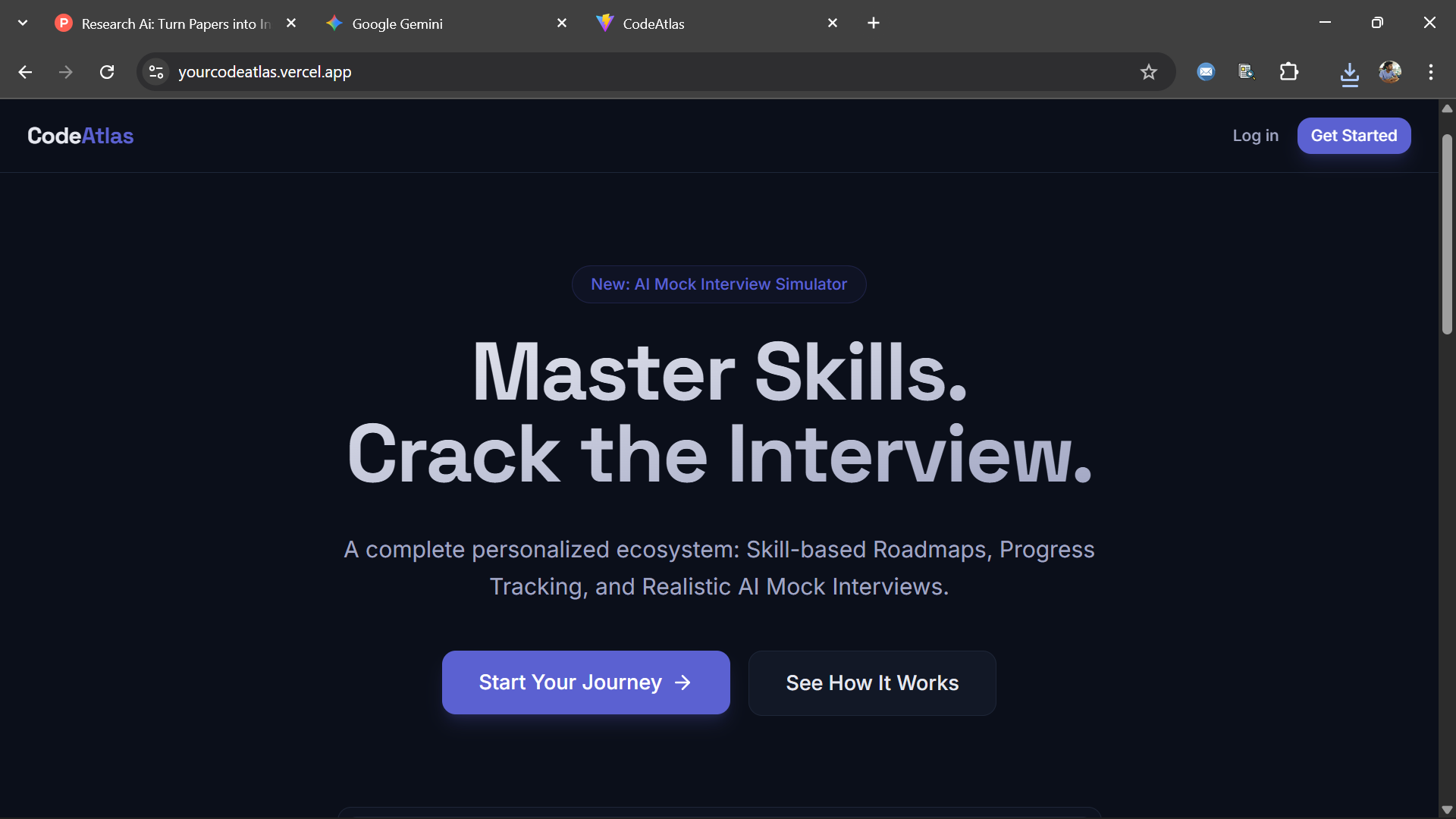 CodeAtlas - Main product screenshot demonstrating key features and user interface