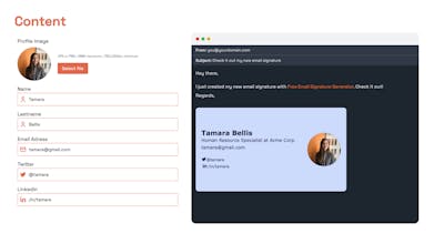 Free Email Signature Generator gallery image