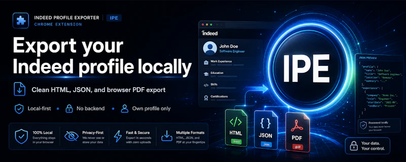 Indeed Profile Exporter screenshot 2