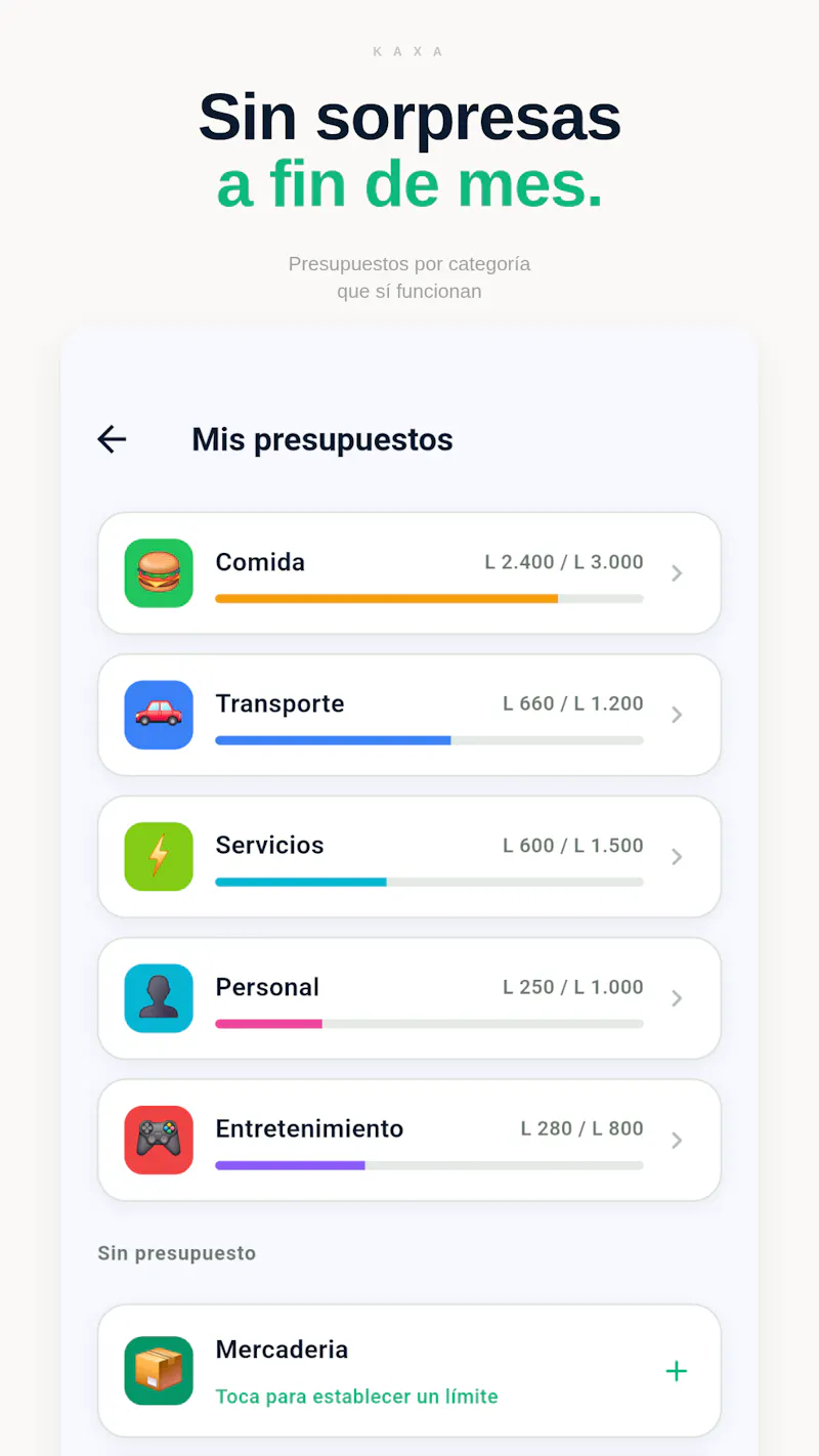 Kaxa: Control de Gastos screenshot 4