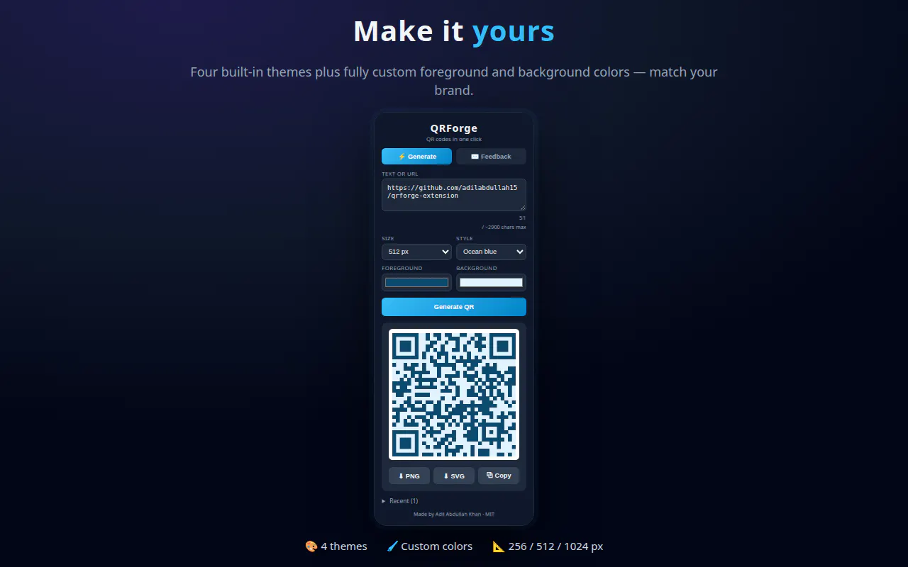 QRForge — QR Code Generator gallery image