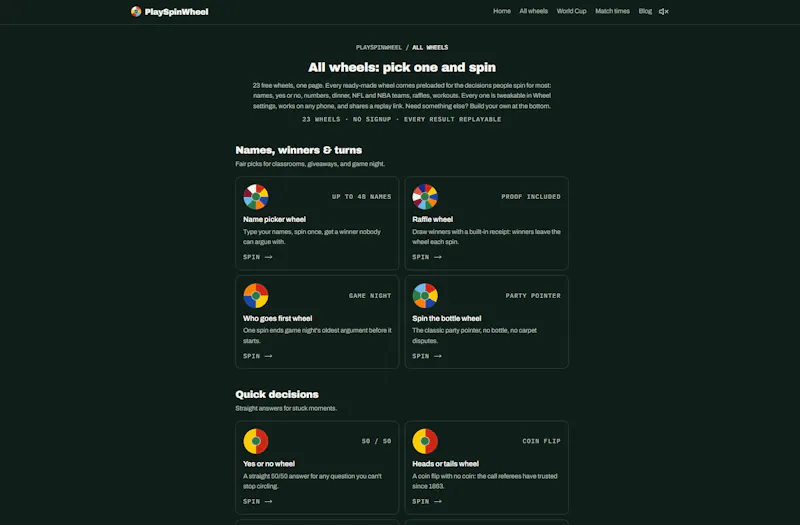 PlaySpinWheel screenshot 5