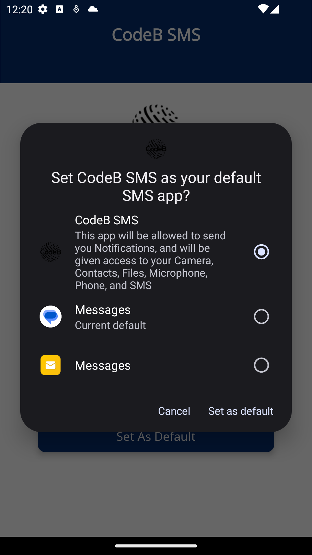 Codeb SMS - GRATIS y agregue la aplicación gratuita de SMS de Android media 7