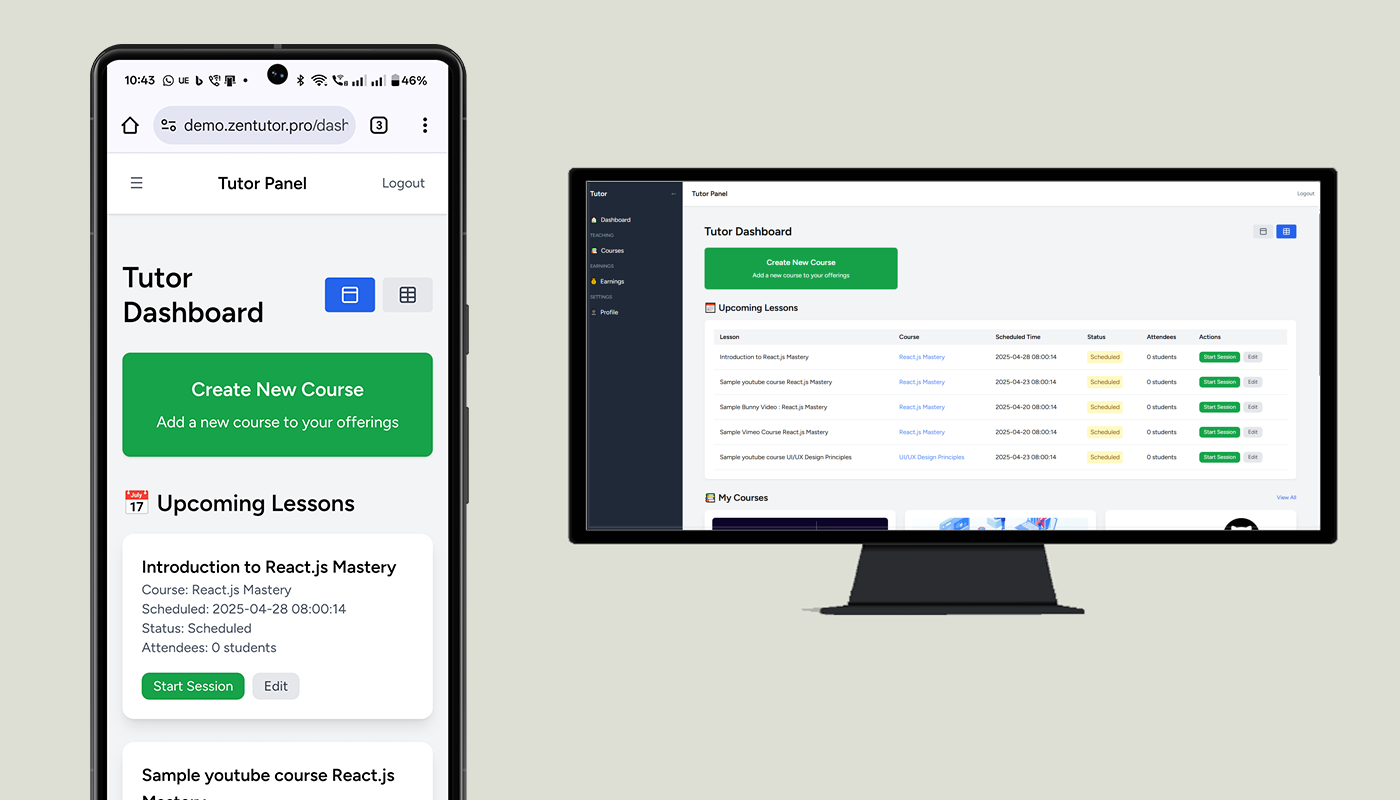ZenTutor Pro - Comprehensive learning management system media 2