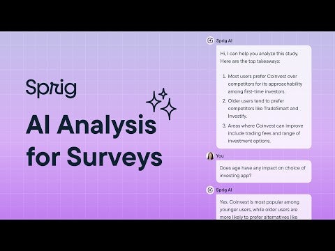 startuptile AI Analysis for Surveys-Get instant answers about your survey results with Sprig AI