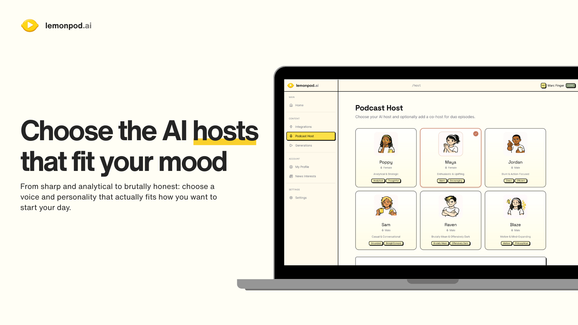 lemonpod.ai - Screenshot 3 showing product features and functionality