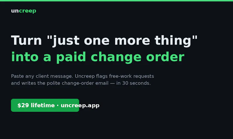 Uncreep screenshot 1