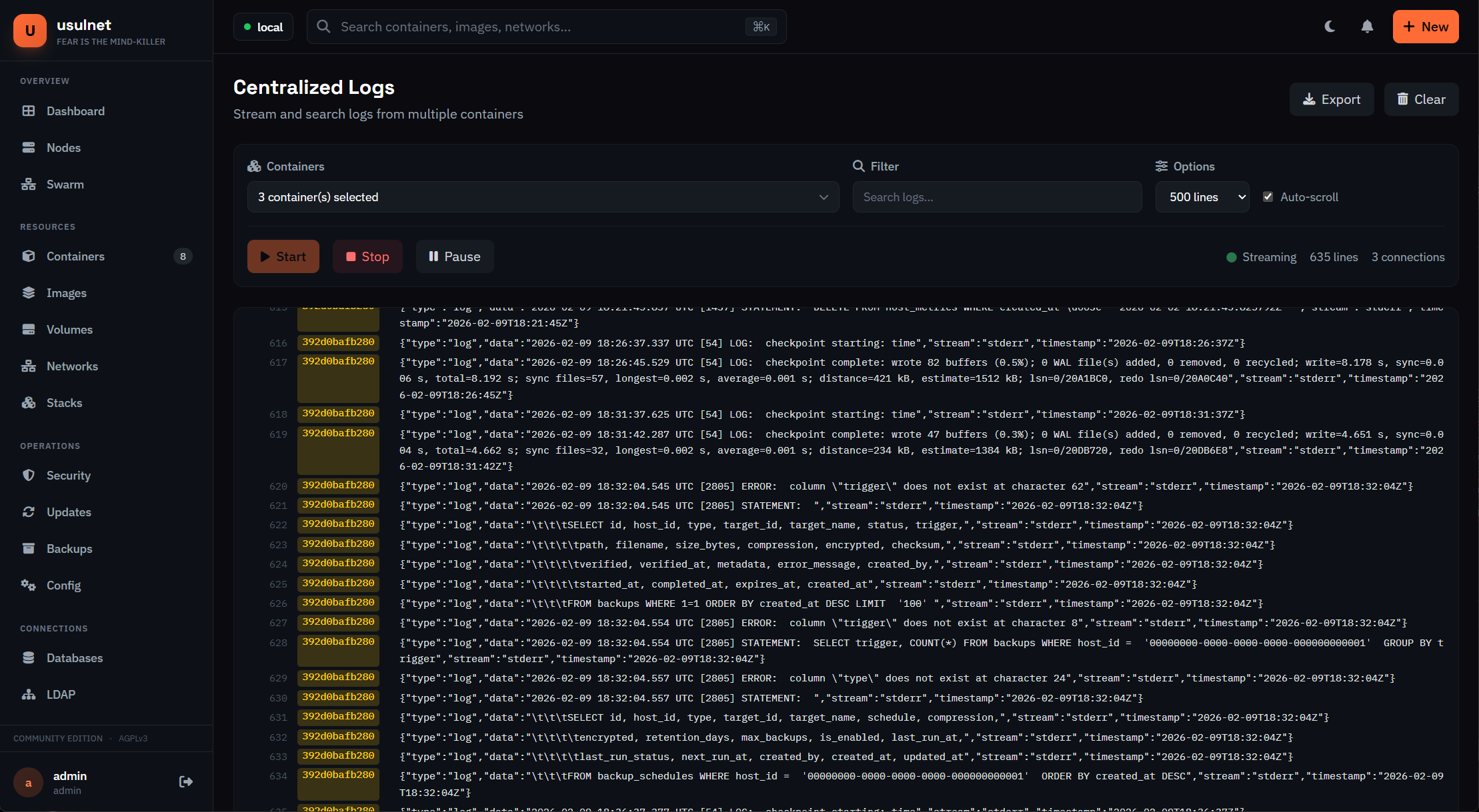 usulnet — DevOps & SysAdmins UI gallery image