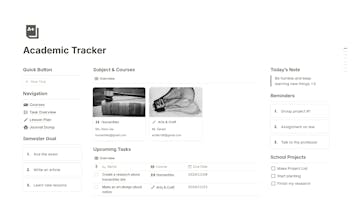 Academic tracker gallery image