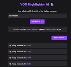 VOD Highlighter AI gallery image