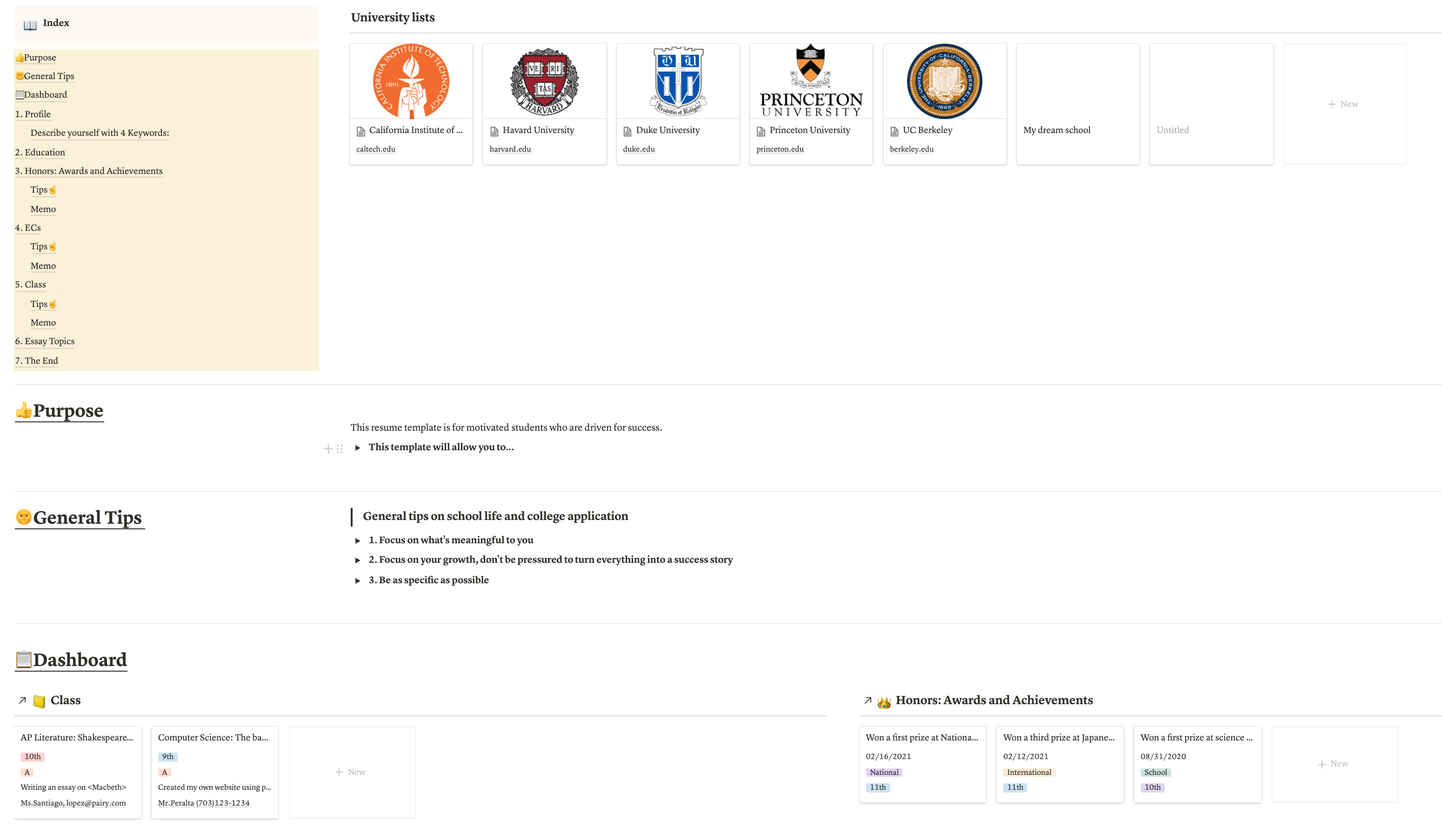 Resume Template for High School Students gallery image