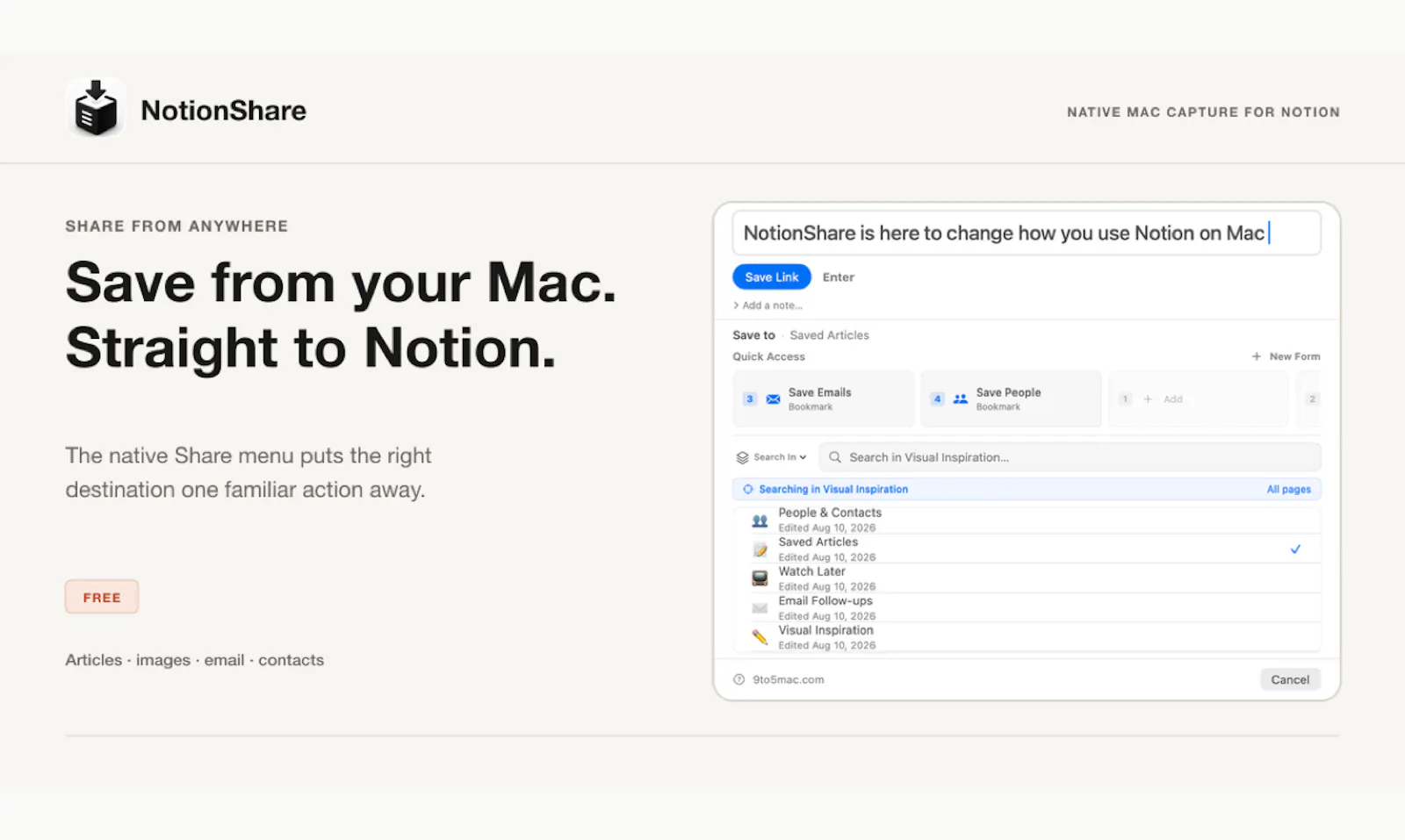 NotionShare screenshot 3