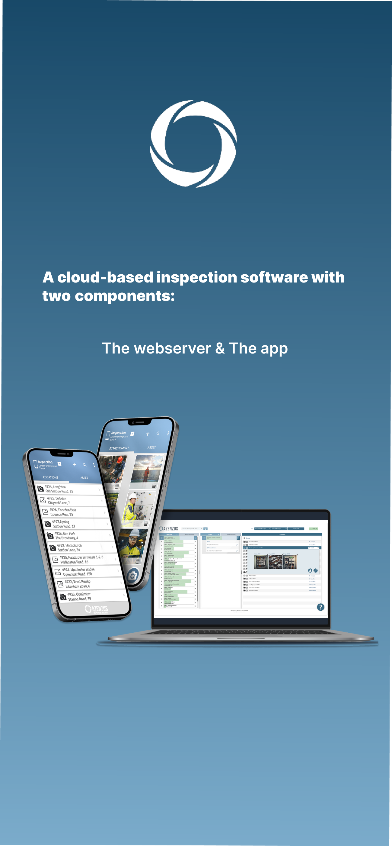 Azenzus Inspection Manager - Screenshot 2 showing product features and functionality