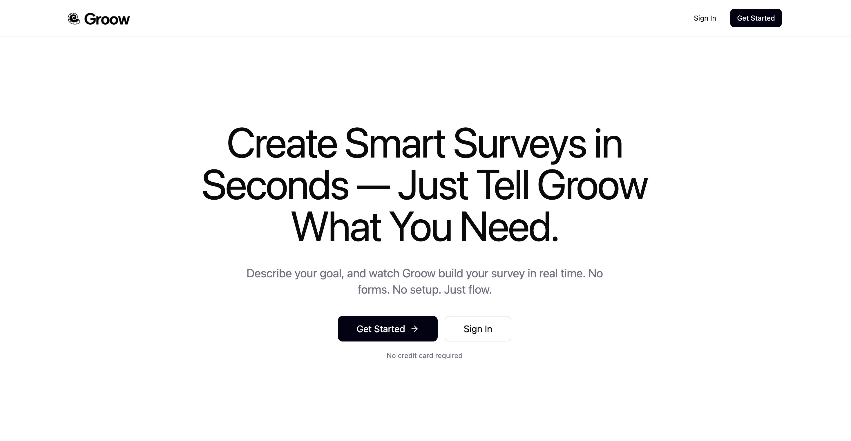 Groow - Collect user feedback in seconds - Main screenshot showing features and interface