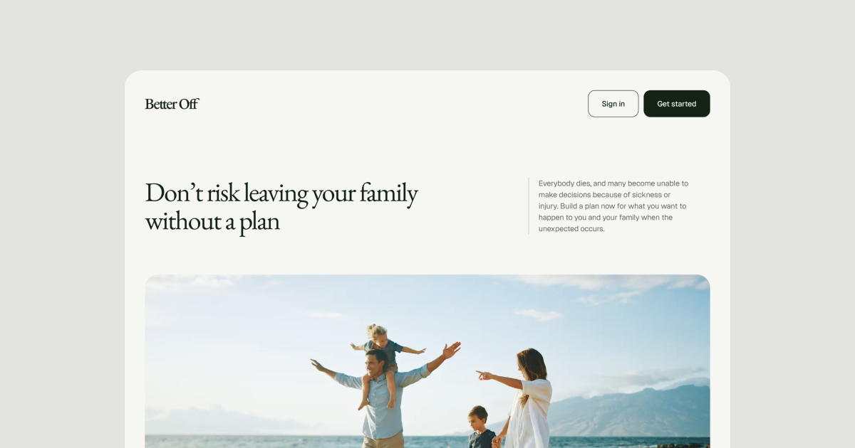 startuptile Better Off-Estate planning that just makes sense.™ 