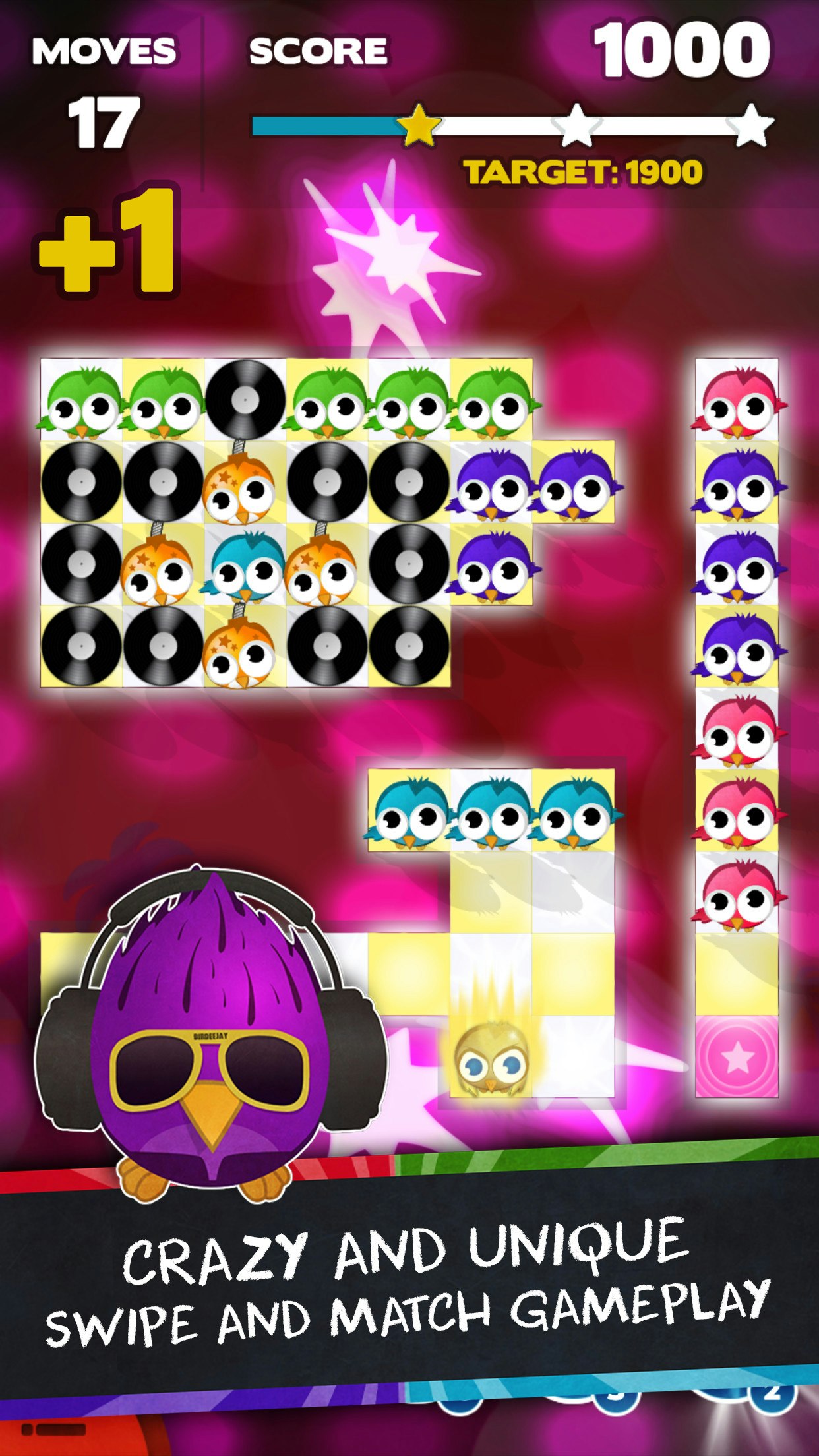 Birdy Party - Swipe & Match disco puzzle game on iOS gallery image