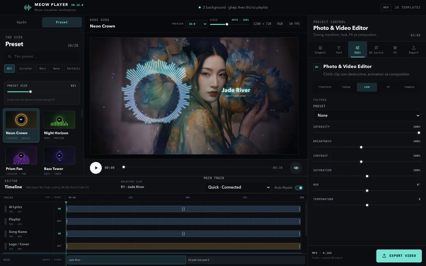 Meow Player — Music Visualizer