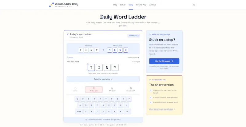 Word Ladder Daily screenshot 3