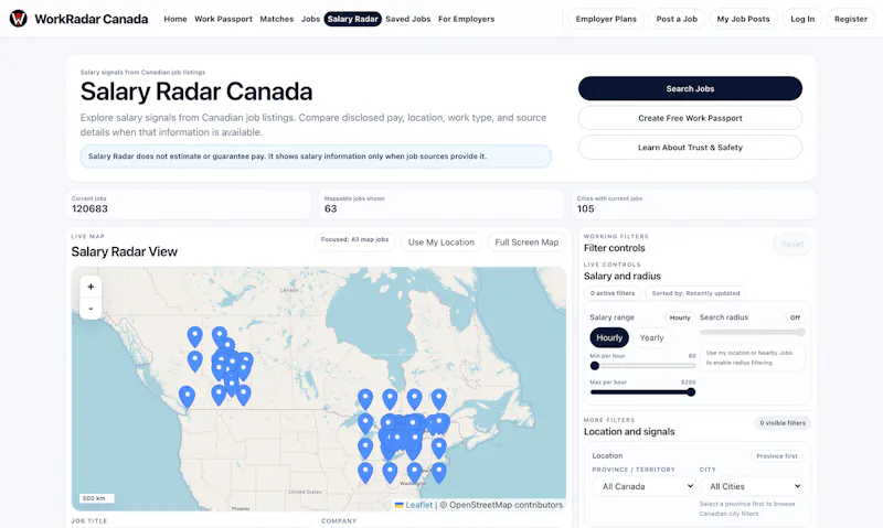 WorkRadar Canada screenshot 3