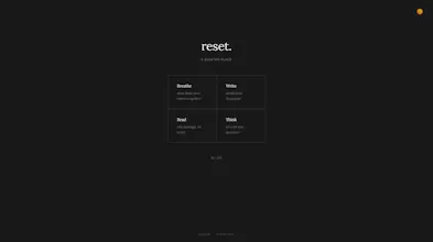 reset. — A quieter place gallery image